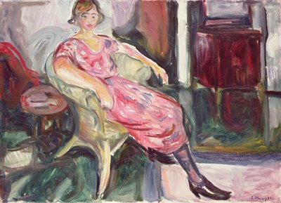 Woman in a Wicker Chair, 1924-25 by Edvard Munch